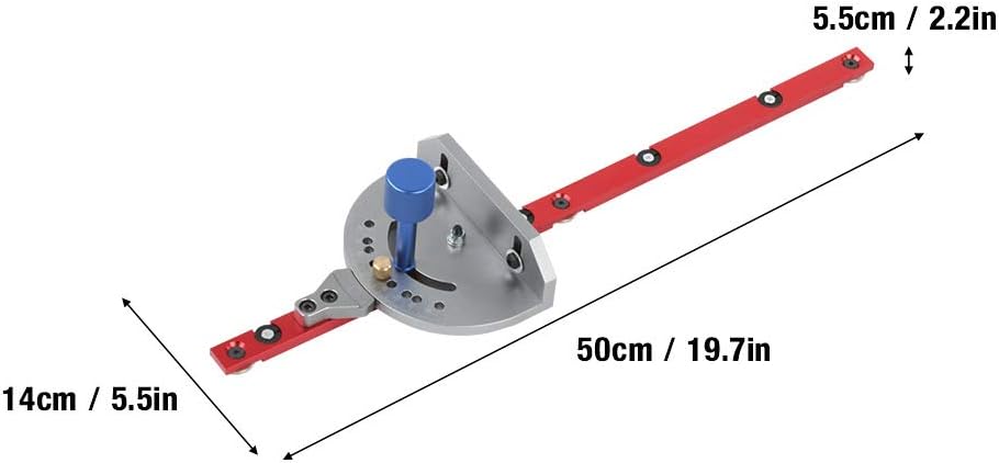 Bеѕt Dеаl Prоduсt Woodworking Table Saw, Universal Push Handle Miter Gauge with Ruler Sawing Tool