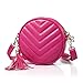 Pinky Family Girls Purse Round Princess Crossbody Shoulder Bag Great Girls Birthday Gift 5 Colors