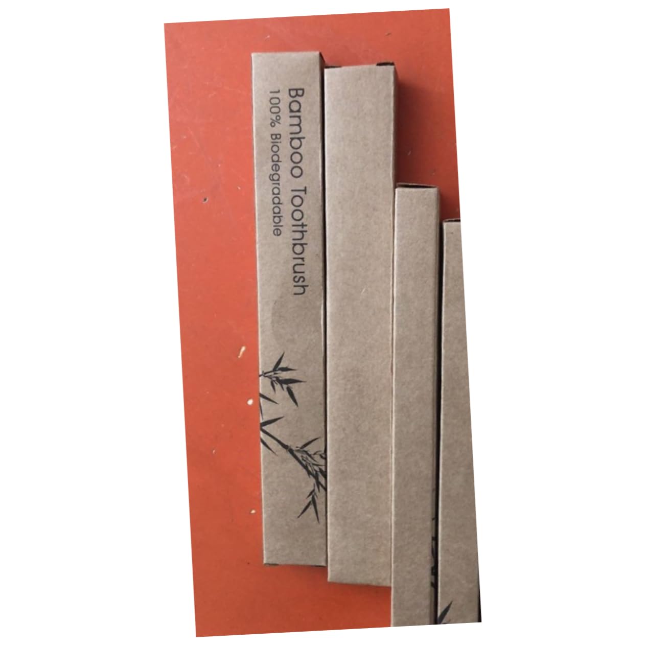3 Sätze Umweltfreundliche Bambus Zahnbürste Reisezahnbürste Ultra Weich Erwachsene Für Öko Reisen Tragbare Faltbare Hölzern Orange 4 Stück * 3