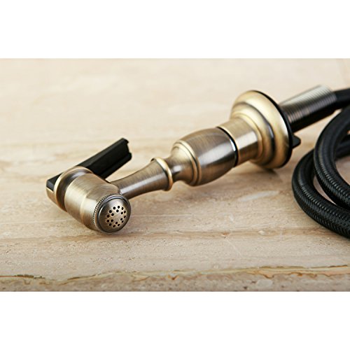 Kingston Brass Kbspr3 Kitchen Faucet Side Sprayer, Antique Brass #TOP22
