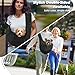 Pawaboo Small Dog Sling Carrier, Reversible Hands Free Dog Sling Carriers for Small Dogs and Cats, Puppy Slings Carrier with Safety Harness, Puppy Essentials, Black