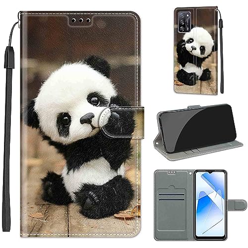 Cover Per Oppo A55 5G / Oppo A54 4G / Oppo A16 4G, Flip Caso In Pu Pelle Premium Portafoglio Custodia [Kickstand] [Slot Per Schede] [Chiusura Magnetic