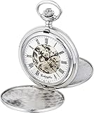 Eichmüller Taschenuhr 8212 teilskeletttiert beidseitig aufklappbar