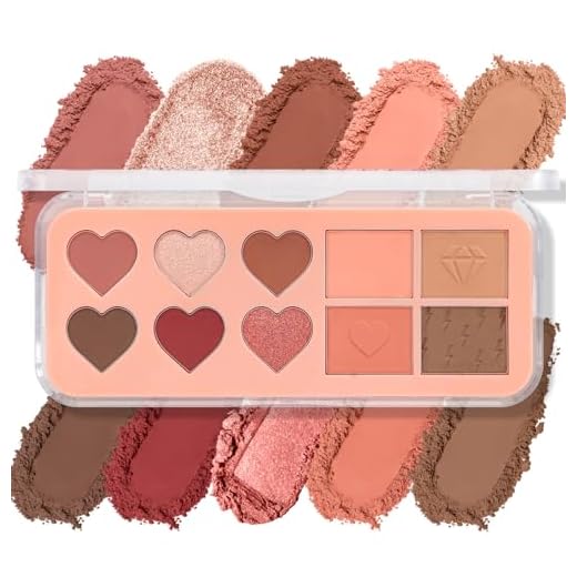 Boobeen Palette d'ombres à paupières nude - maquillage des yeux mat et scintillant, 10 couleurs d'ombres à paupières hautement pigmentées, d'aspect naturel et de longue durée