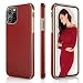 LOHASIC iPhone 11 Pro Max Case, Slim Thin PU Leather Luxury Elegant Soft Flexible Anti-Slip Scratch Resistant Full Body Protective Phone Cover Cases for Apple iPhone 11 Pro Max(2019) 6.5"- Red