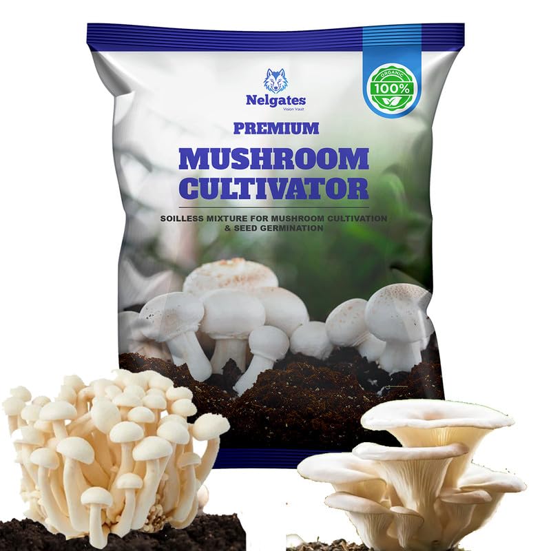Nelgates Mushroom Cultivator, 100% Organic Soilless Mixture, for Mushroom Cultivation and Seed Germination 1kg (B0DGGCCC5X) Amazon Price History, Amazon Price Tracker