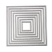DIY Metal Scrapbook Cutting Dies - Embossing Stencil and Template for Kid's Creative Arts Crafts Supplies, Card Supplies, Wedding and Party Decorations (Square Frame)
