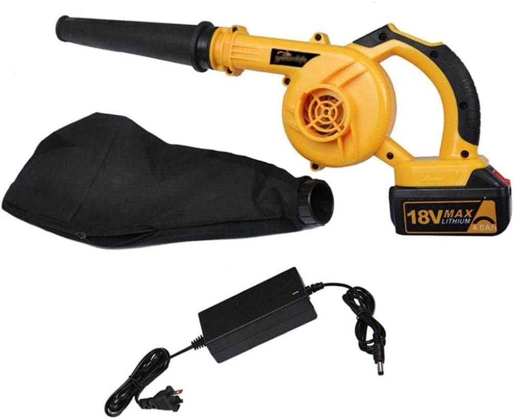 2-Speed Settings Cordless Leaf Blower for Clearing Leaves Debris from Garden Driveway