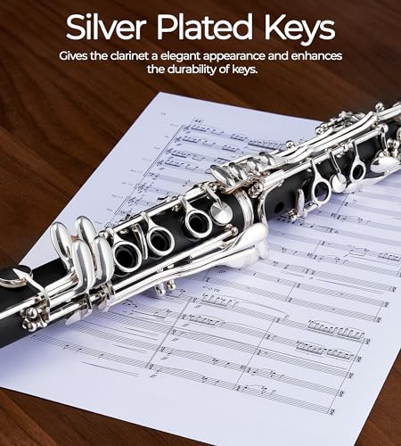 Image of Bb Clarinet Kit for Intermediate, Ebonite Body, Silver-Plated Keys