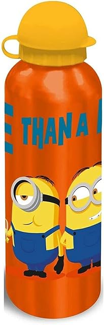 SRV Hub® 500ml Aluminum Sports Water Bottle for Girls, Kids Portable School, Gym, Sports, Travel Drinking Bottle, Multicolor 3+Years (Orange Water Bottle)