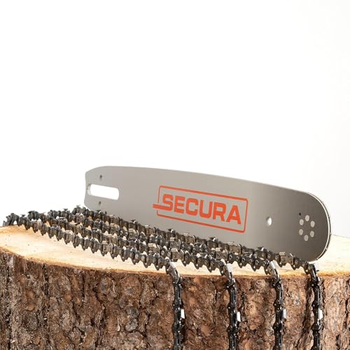 SECURA 4x Sägekette + 1 Schwert 37cm 0.325 62 TG 1,6mm kompatibel mit Stihl 026 MS 260 Motorsägen