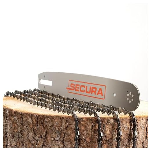 SECURA 4x Sägekette + 1 Schwert 37cm 0.325 62 TG 1,6mm kompatibel mit Stihl 026 MS 260 Motorsägen