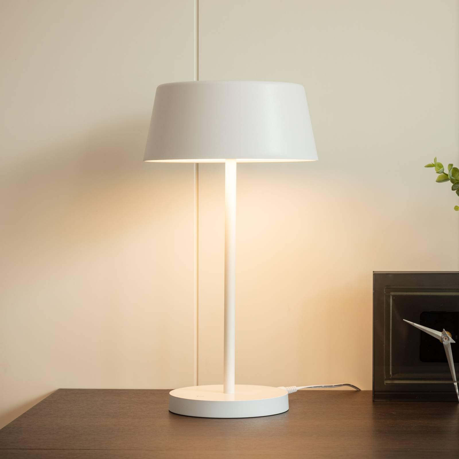 Lindby Lampada da tavolo LED dimmerabile (Scandinavo) colore Bianco, in Metallo ad es. Soggiorno & Sala pranzo lampadina inclusa lampada