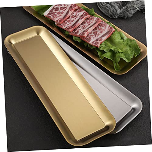 Plato rectangular para sushi acero inoxidable miniatura 2