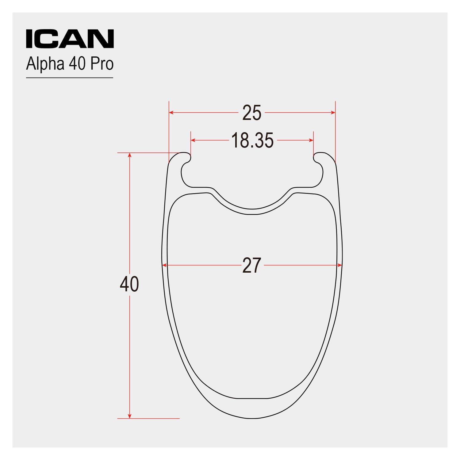 ICAN Alpha 35/40/50/55 Ruedas de Carbono 700C Bicicleta Carretera Clincher Tubeless Ready Rim Brake