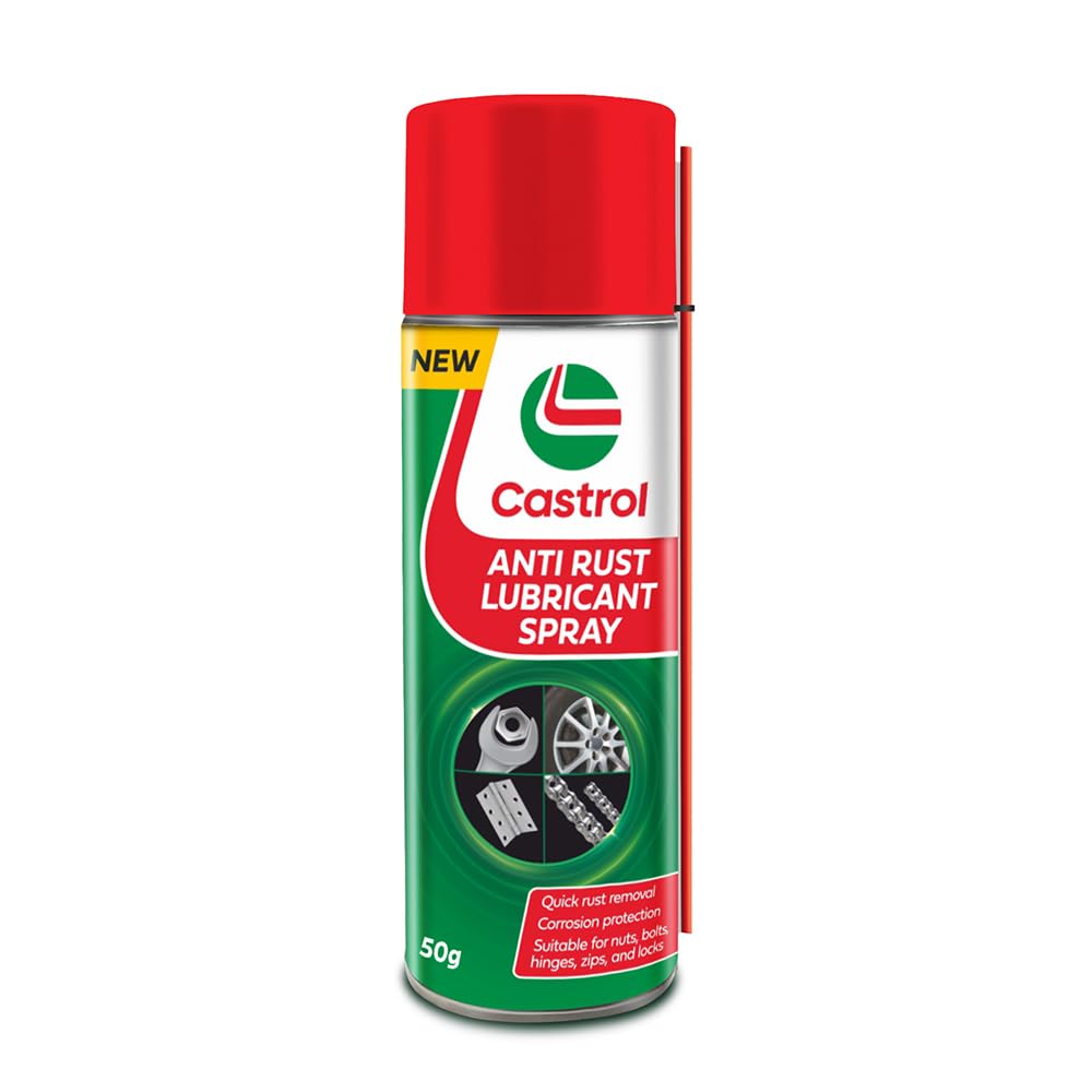 Castrol ANTI RUST LUBRICANT SPRAY for Bikes and Cars (75ML) | Loosens Rust | Protects from Corrosion | Excellent Lubrication | Eliminates squeaks and reduces friction Castrol ANTI RUST LUBRICANT SPRAY for Bikes and Cars (75ML) | Loosens Rust | Protects from Corrosion | Excellent Lubrication | Eliminates squeaks and reduces friction