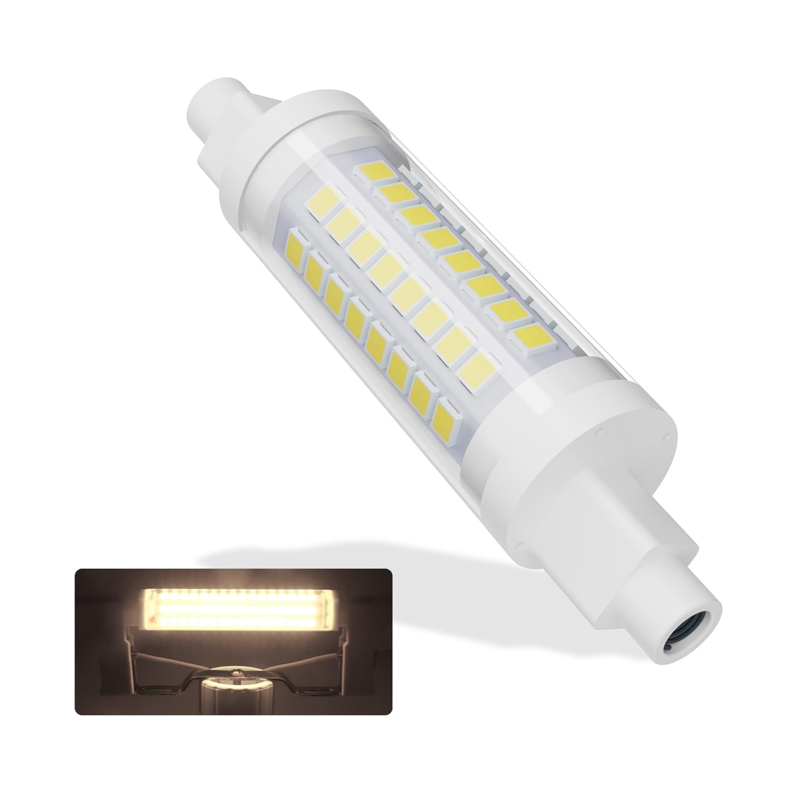 R7S LED 78 mm, Natural White 4000K 7W LED Bulbs R7S 700LM AC 190-260V, Equivalent 70W Halogen Bulbs J78 R7S