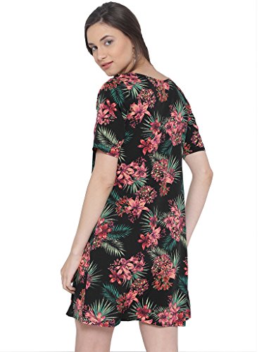Image of Sera Women White & Black Printed A-Line Dress