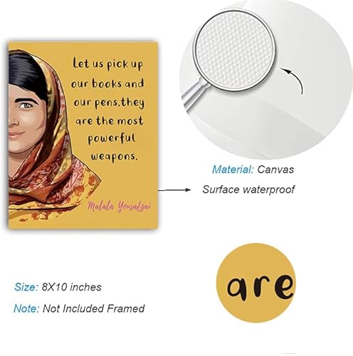 Powerful Women Print, Feminist Wall Art, Influential Women In History, Inspirational Women, Women Empowerment Wall Art, Icon Feminist Prints,Motivational Quotes Classroom Decor, Set Of 6 - No Frame,8"X10" #TOP5