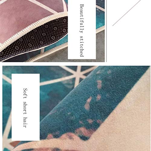 Tapis bleu moderne lavable pour éliminer le froid du sol