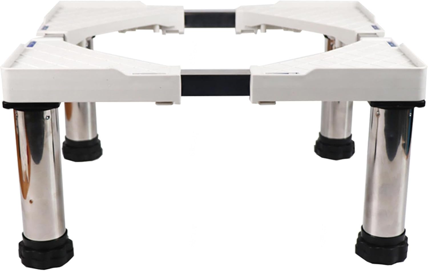 Washer Machine Base Stand 28" Wide Universal with 12 Strong Feet Refrigerator Stand Washer and Dryer Pedestal Mobile Roller Cart with Wheels for Appliance with Adjustable Height,White4Foot-10cm
