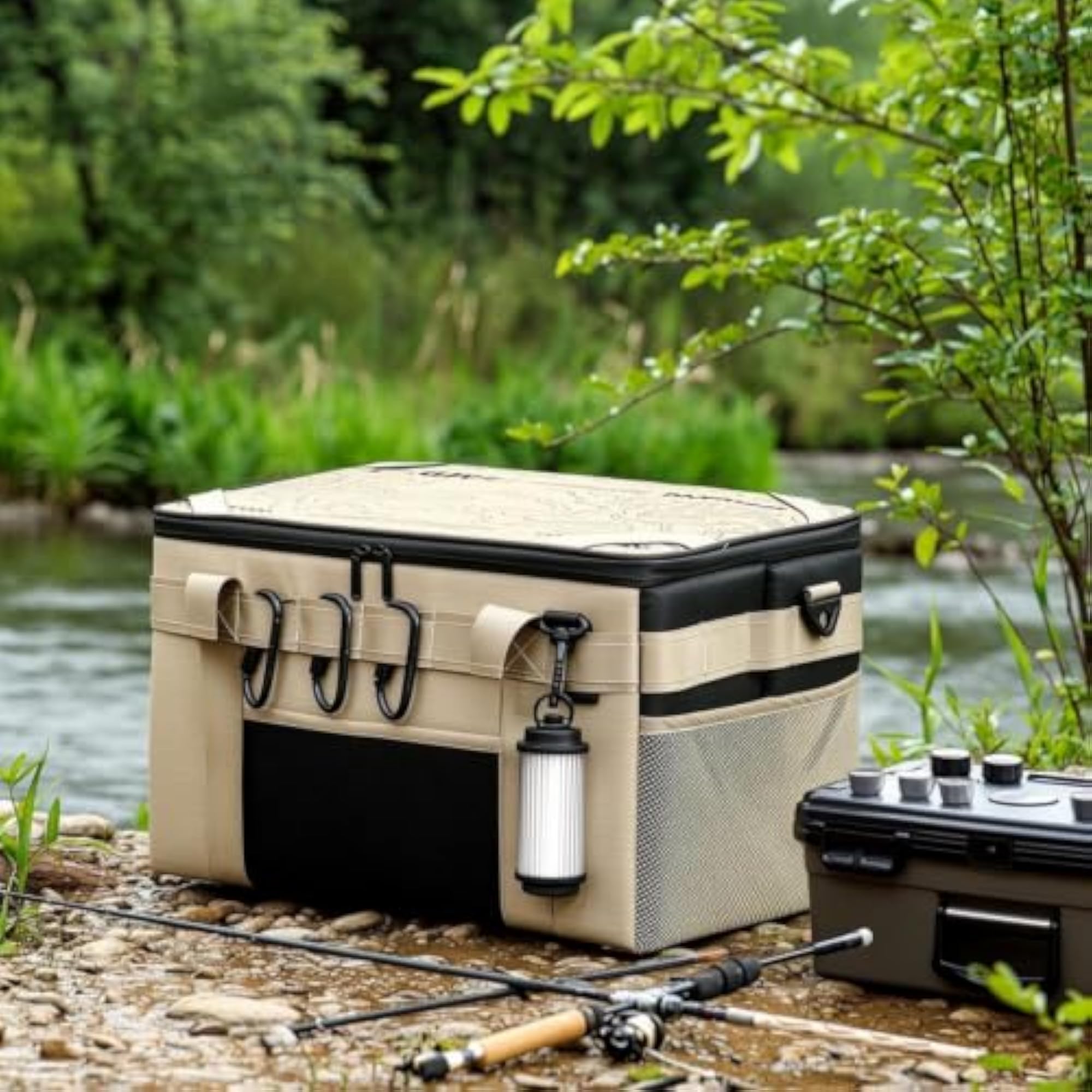 Outdoor Storage Bag with Wood Board