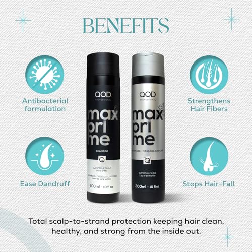 Image of Qod Professional Max Prime After Treatment Shampoo & Hair Mask 300Ml | Sulphate Free | Sodium Chloride Free