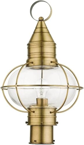 Miniatura 5 de Livex Lighting 26905-91 - Farol transitorio para exteriores de Newburyport Collection en Pwt, Nckl, BS, acabado Slvr, níquel cepillado