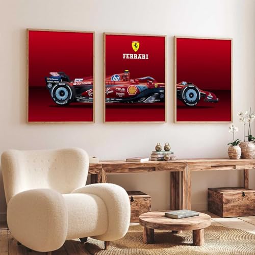 Image of kotart Big Sports Car Framed Posters Gift Items for Boys Room Wall Decoration Bedroom Living Room Office Studio Decor | Car Poster Frame for Wall Decor Set Of 3 Size (19 X 25 inch)
