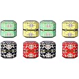 SEWACC 8 Stück Eisendosen Gewürze Trocken Diy Campingbevorzugungen Caddy Süßigkeiten Kekse Gelb Leer Geschenkkerze Lose mit Tragbaren Minidosen Dosenlichter Party Weißblechbehälter