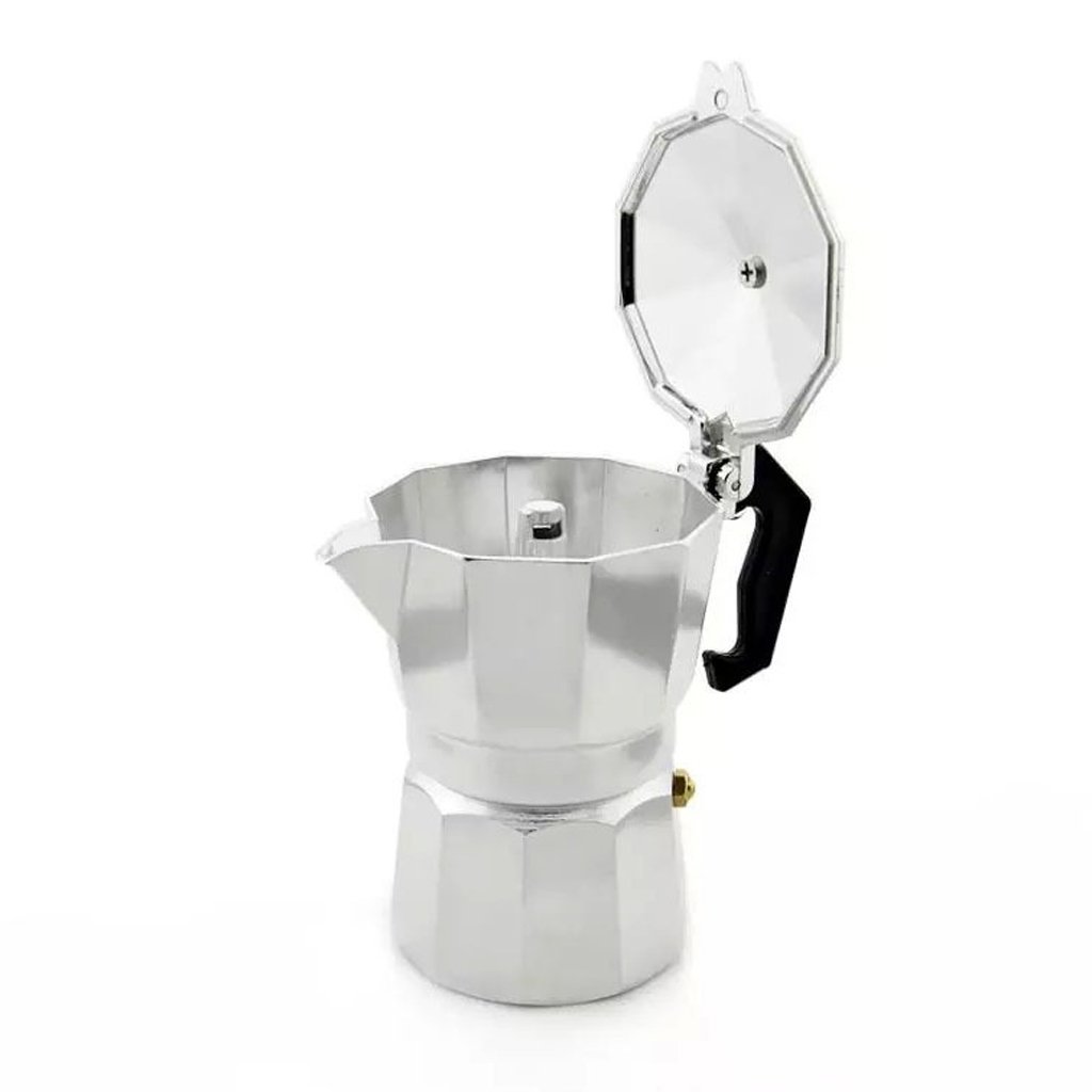 Cafetera de Aluminio Tipo Cafetera de para Espresso Y Latte, 3 Copas
