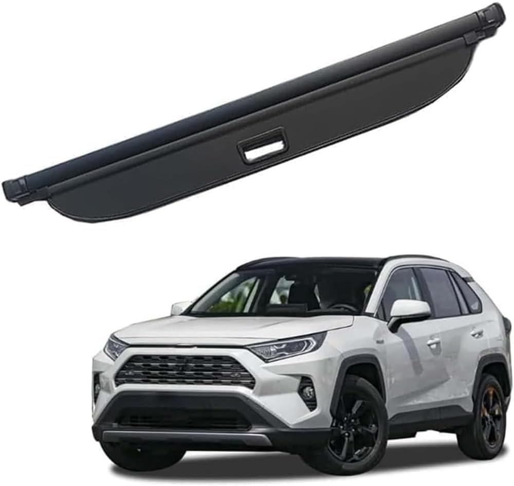 Cache-bagages rétractable Toyota RAV4 protection coffre noir 2020 2021 2022 2023 2024