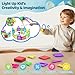 Crenova Magnetic Tiles Toddler Magnet Toys, Mini Magnetic Building Blocks for Kids Ages 3+ Travel Set, Educational Toy for Boys Girls Sensory Play Preschool Learning Classroom Must Haves