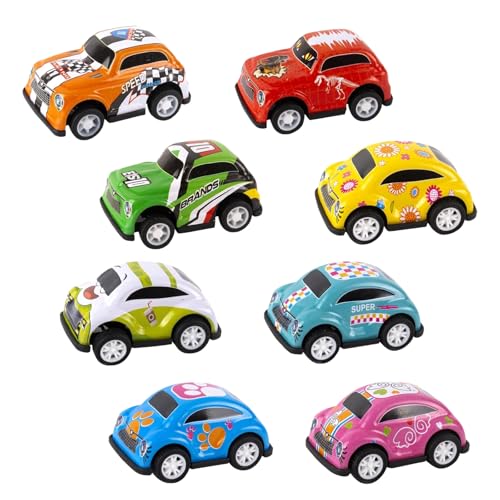 MUNKST 8 Pièces Voiture Friction, Petites Voitures Jouets Voiture Miniatures Coffret Voiture Jouet...