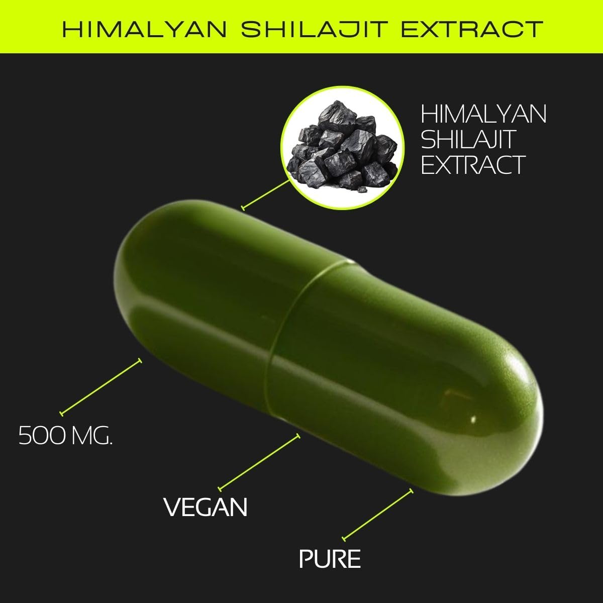 SHILAJIT Capsules – 60 Veg Capsules | Pure Asphaltum Extract (Shuddha Shilajit) | Natural Ayurvedic Supplement | Plant-Based Wellness Formula | Pack of 1 — Amazon image 7