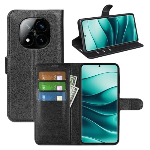 Housse à rabat Redmi Note 14 Pro+ 5G magnétique avec porte-carte et support