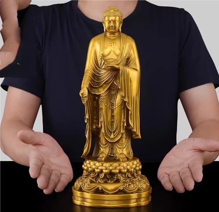 Amazon｜仏像 阿弥陀如来 立像 真鍮 仏様 仏壇 モダン仏壇 仏事 法事