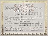 Baptism Certificate with Elegant Border - 6 Pack - Serpentine 44407