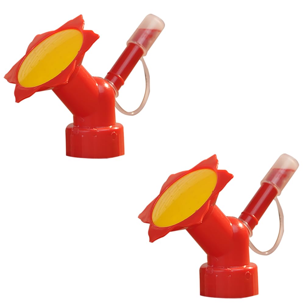 Nurturing Green® Dual Head Bottle Sprinkler & Nozzle for Watering Plants | Reusable Gardening Tool (Color: Red | Pack of 2) [Pls. Note: Plants are not Included]-picture-24