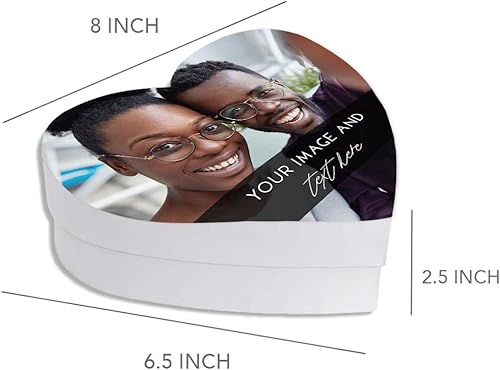 Miniatura 17 de Andaz Press Caja en forma de corazón para el día de San Valentín con tapa, caja reutilizable en forma de corazón, caja para golosinas, dulces