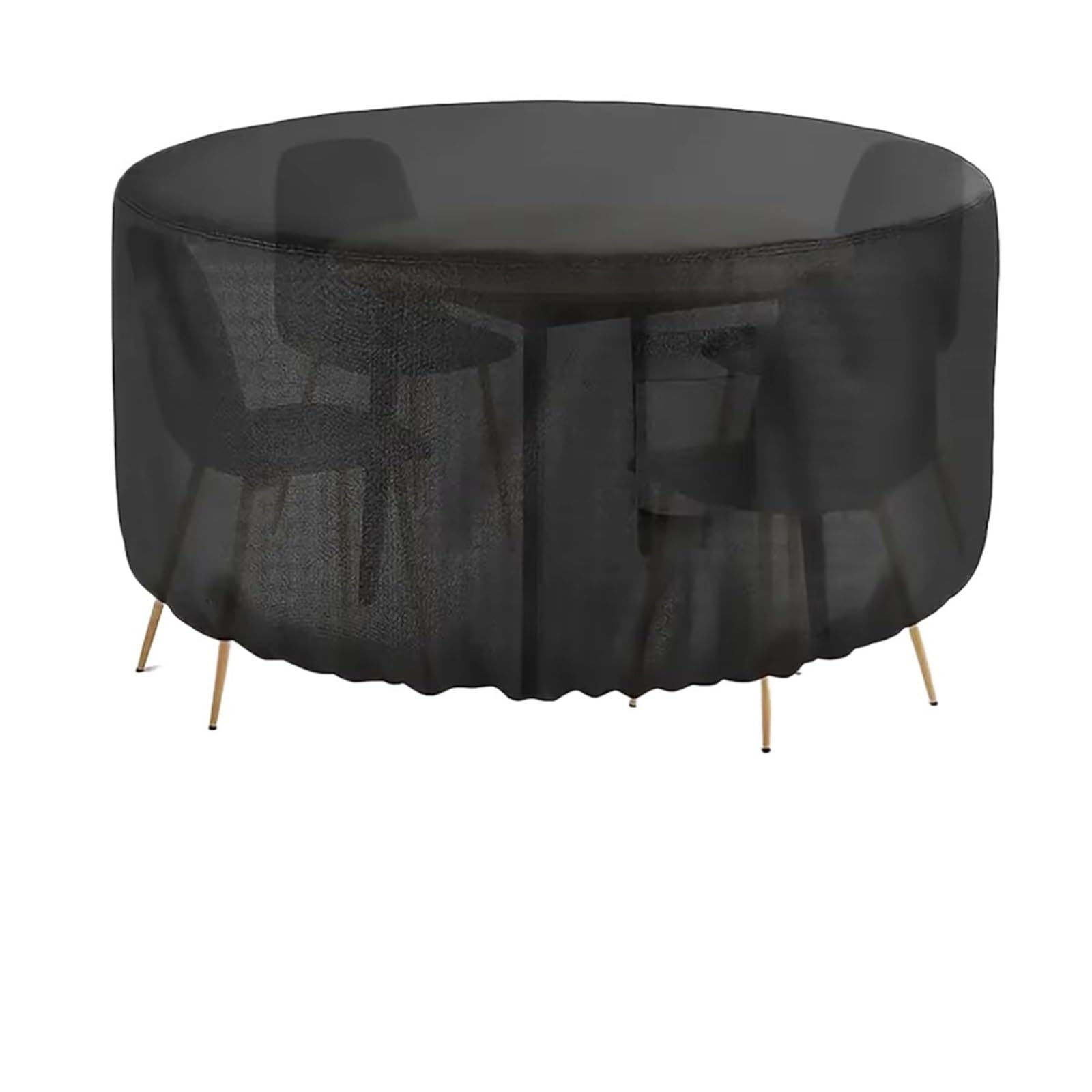 Outdoor Furniture Cover Round Outdoor Garden Table And Chair Covers Waterproof Fabric Furniture Protective Snow Dust Windproof(180x90cm)