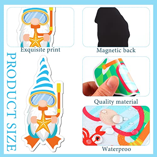Set de 30 imanes decorativos verano en forma de gnomo miniatura 5