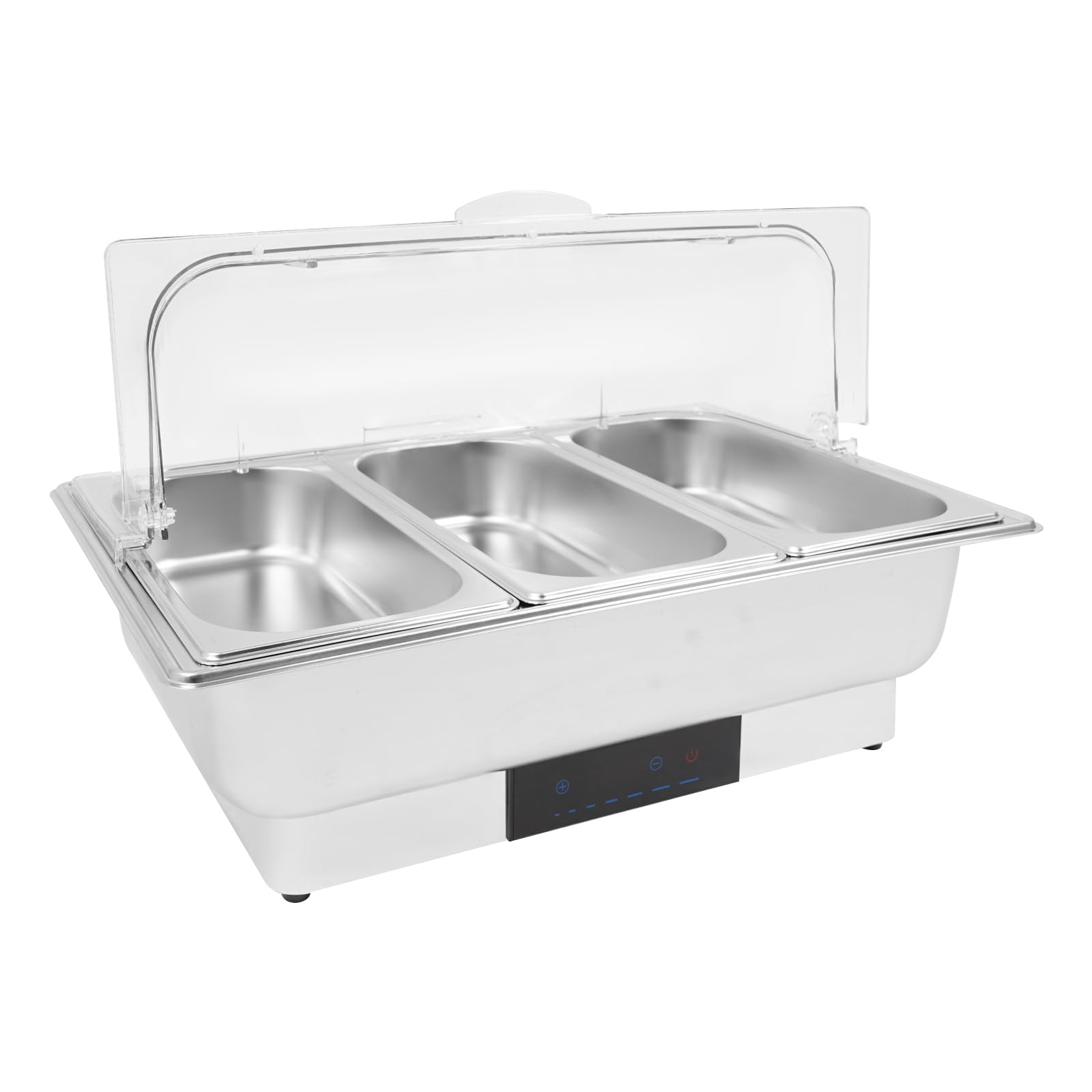 Set scaldavivande elettrico per buffet, Chafing Dish a buffet, set termico a buffet, in acciaio inox, 56 x 36 x 35 cm, per ristoranti a buffet, snack bar, feste di famiglia