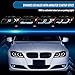 Ronnin - Fits 2006-2011 BMW 3-Series 325i 328i 330i E90 E91 Upgraded Dual Projector Halogen Headlights LED Sequential Turn Signals + Animated Startup Pair | Black Smoke