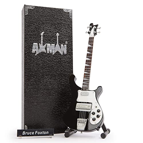 Bruce Foxton – Réplique de guitare miniature – Cadeaux musicaux – Ornement fait à la main – Comprend une boîte de… - Les Beatles, Paul McCartney, John Lennon, RIngo Starr, George Harrison Bruce Foxton – Réplique de guitare miniature – Cadeaux musicaux – Ornement fait à la main – Comprend une boîte de…