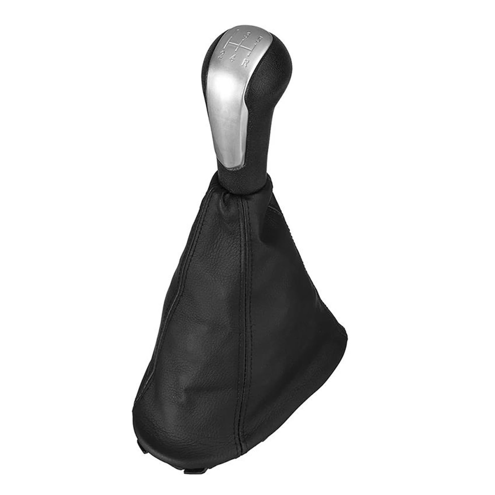 5 Speed Gear Stick Shifter Lever Handle Stick Manual Shift Knob for C&hevrolet for Matiz for Spark M300 2011 2012 2013 2014 2015 Shifter Lever Handle(Silver,Knob with Boot)