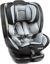 Cosco Kids, Cadeirinha Evolutty 360 X, 0 a 36kg, com Giro 360º e Isofix, Cinza Mescla