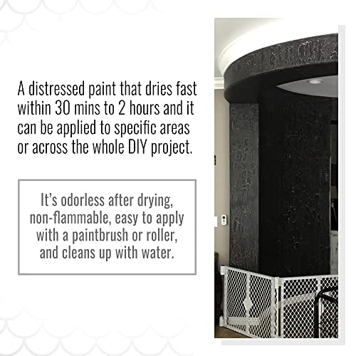 Real Milk Paint, Crackle Paint Finish for Milk Paint, Use on Wood, and Drywall, Water Based, 16 oz.