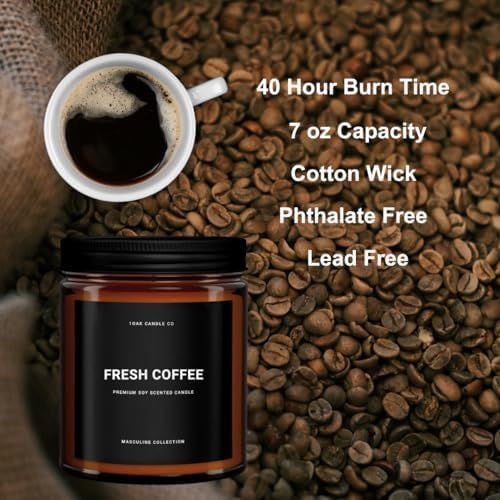 1OAK Coffee Candle - Espresso & Roast Coffee Scent - Perfect Home Gift for Men (7oz.)  
1OAK Coffee Candle - Espresso & 