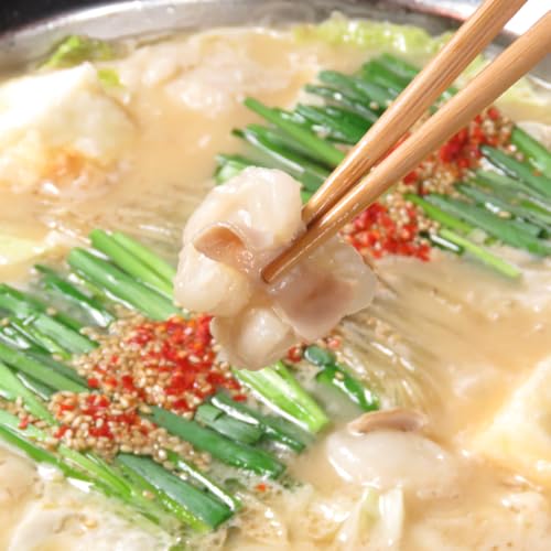 完全無添加 白みそ味 博多名物 国産牛もつ レシピ付き 特製味噌 お取り寄せ もつ鍋セット 2人前 うどん麺 [小腸/スープ/うどん麺/調合味噌/にんにく醤油/ごま/唐辛子]